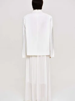 Source Unknown Accessoires-Baia Boxy Wrap Blazer, Blanc