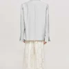 Source Unknown Accessoires-Baia Boxy Wrap Blazer, Gainsboro Gris