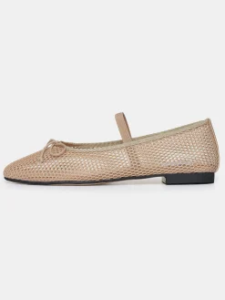 Source Unknown Chaussures Et Sacs-Ballerines En Maille Mary Jane, Taupe