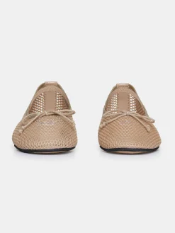 Source Unknown Chaussures Et Sacs-Ballerines En Maille Mary Jane, Taupe