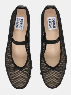 Source Unknown Chaussures Et Sacs-Ballerines Mary Jane En Maille, Noir