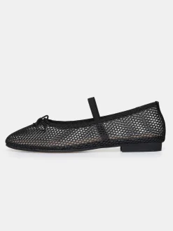 Source Unknown Chaussures Et Sacs-Ballerines Mary Jane En Maille, Noir