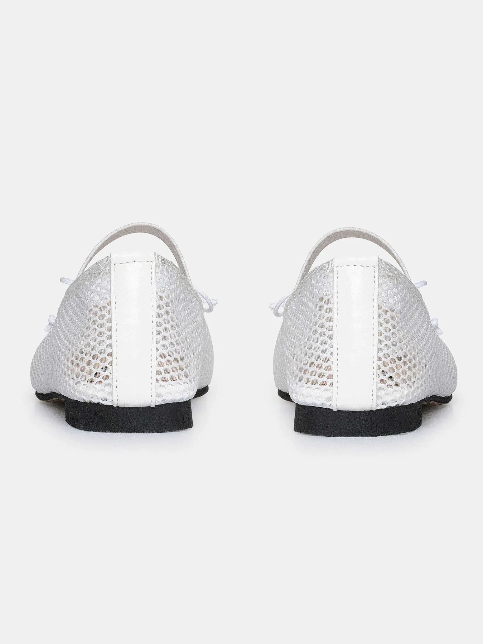 Source Unknown Chaussures Et Sacs-Ballerines Mary Jane En Maille, Blanches