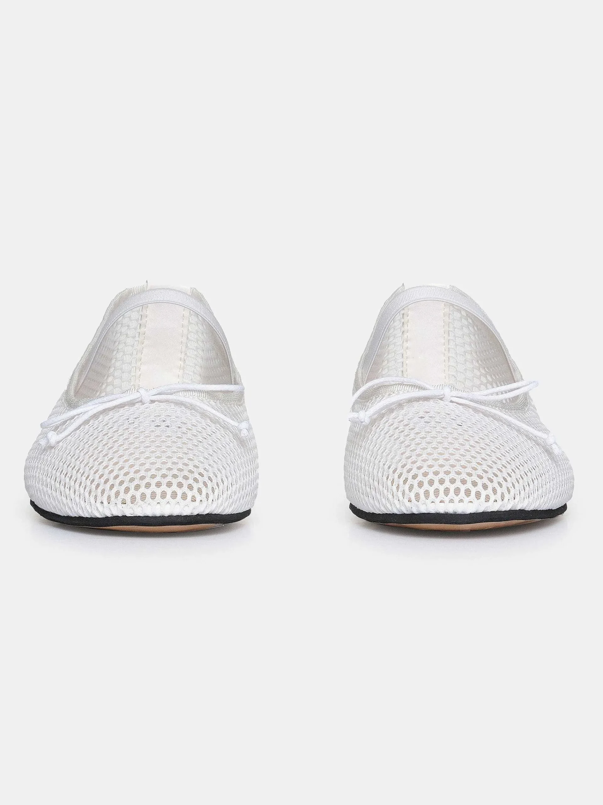Source Unknown Chaussures Et Sacs-Ballerines Mary Jane En Maille, Blanches