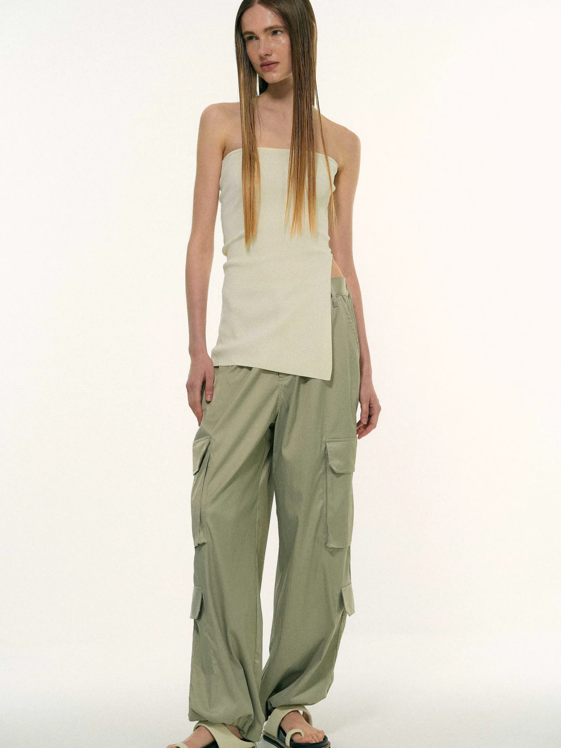Source Unknown Accessoires-Bandeau Fendu Long, Poudre