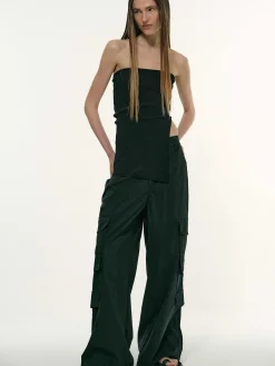 Source Unknown Accessoires-Bandeau Long Fendu, Noir
