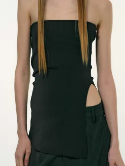 Source Unknown Accessoires-Bandeau Long Fendu, Noir