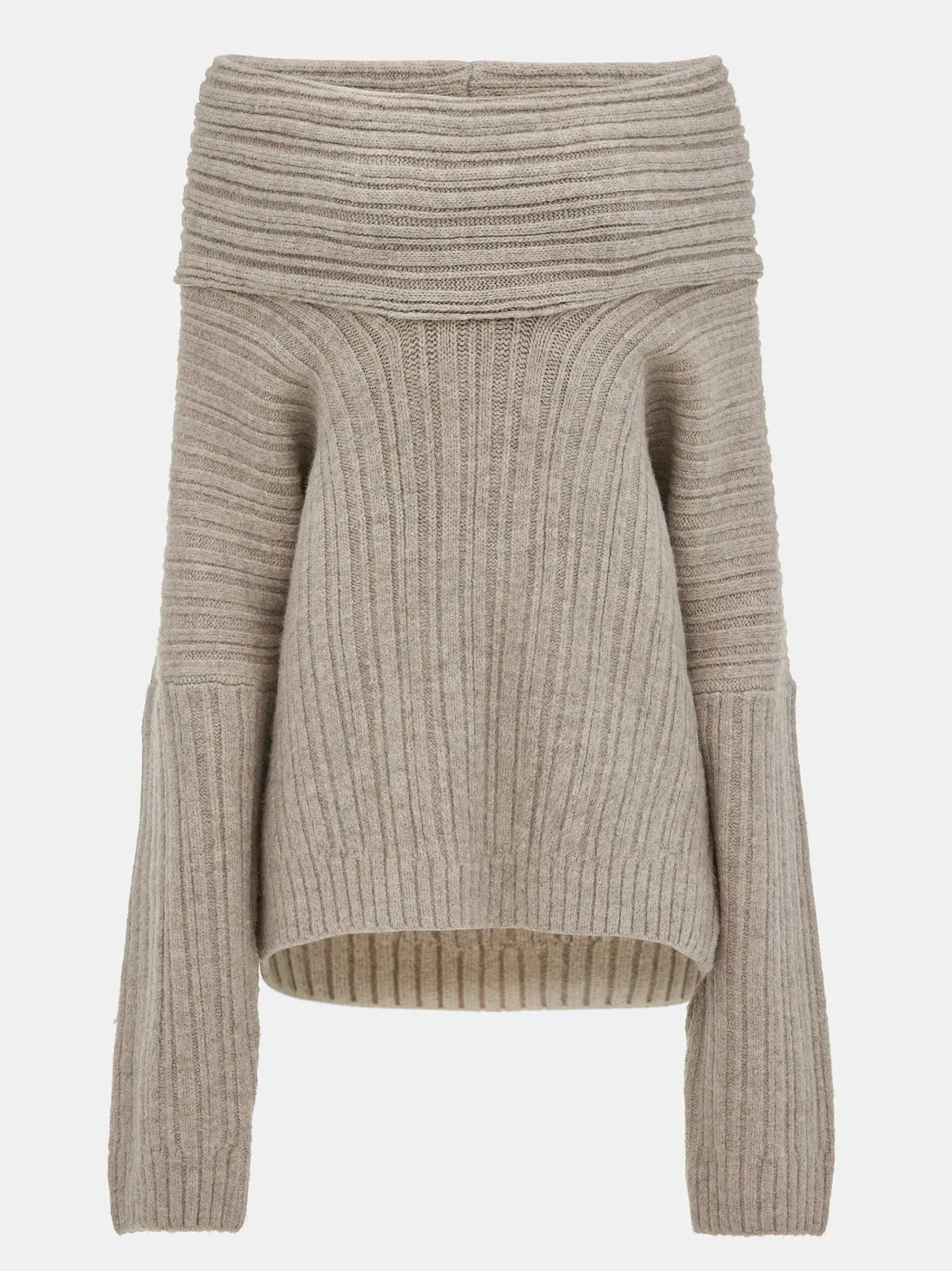 Source Unknown Accessoires-Becca Pull Surdimensionne En Tricot A Rouleau Haut, Noix De Coco