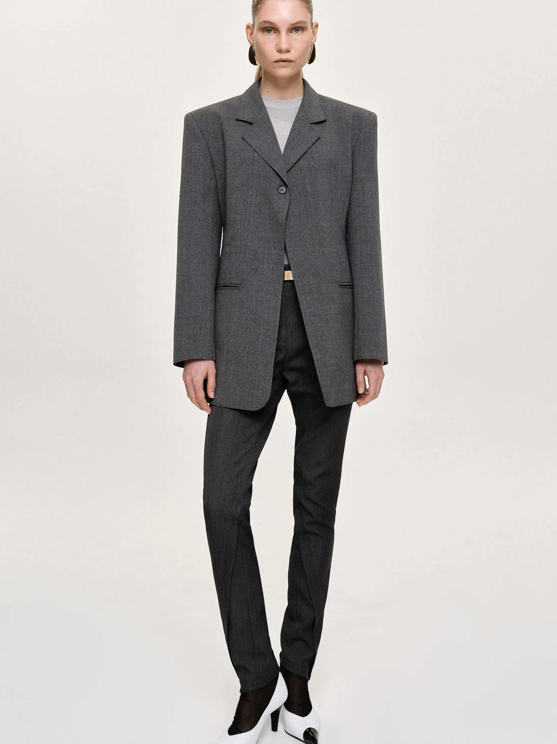 Source Unknown Vêtements D'Exterieur-Blazer A Un Bouton, Anthracite