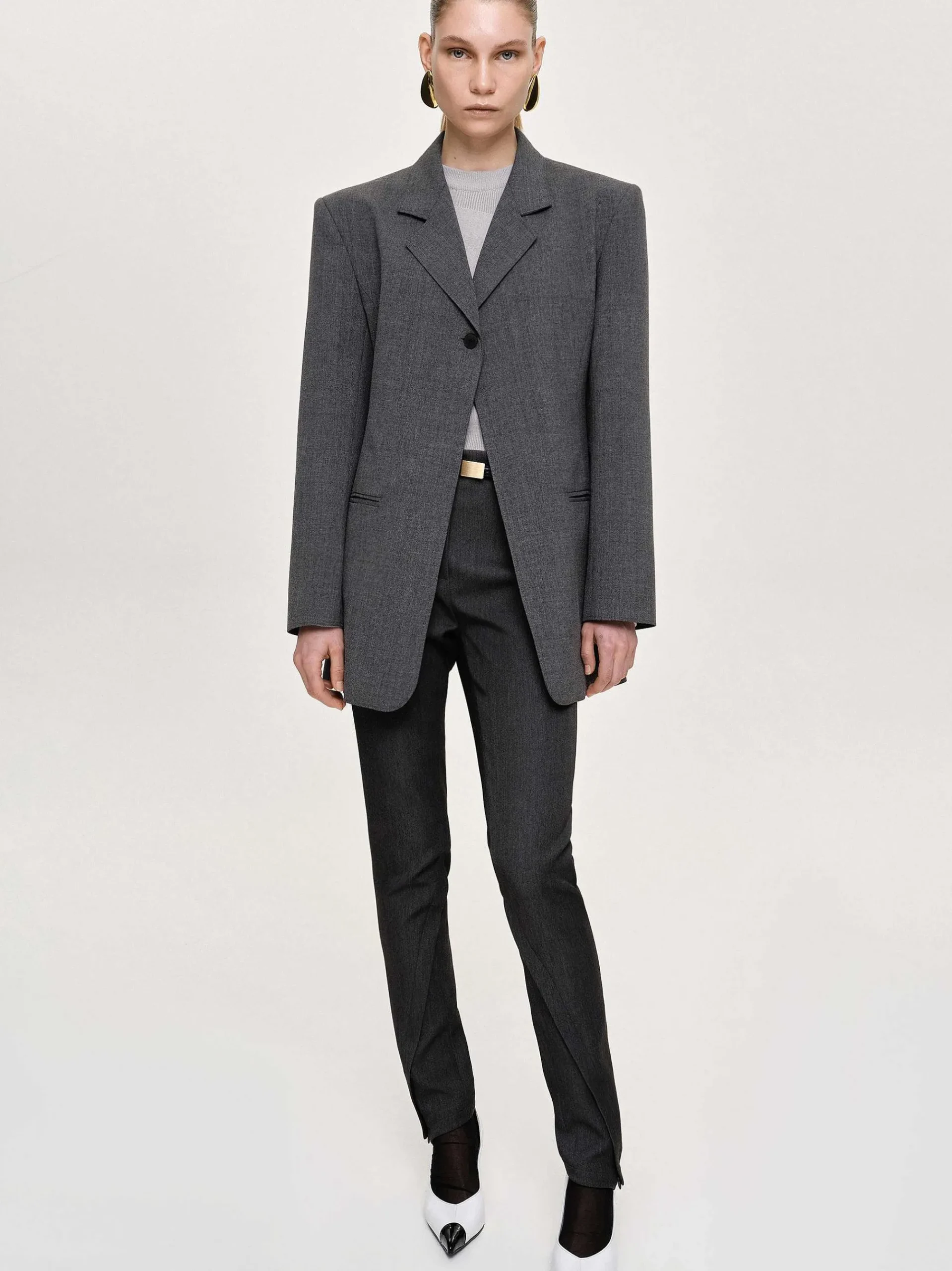 Source Unknown Vêtements D'Exterieur-Blazer A Un Bouton, Anthracite