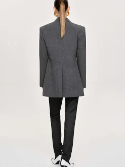 Source Unknown Vêtements D'Exterieur-Blazer A Un Bouton, Anthracite