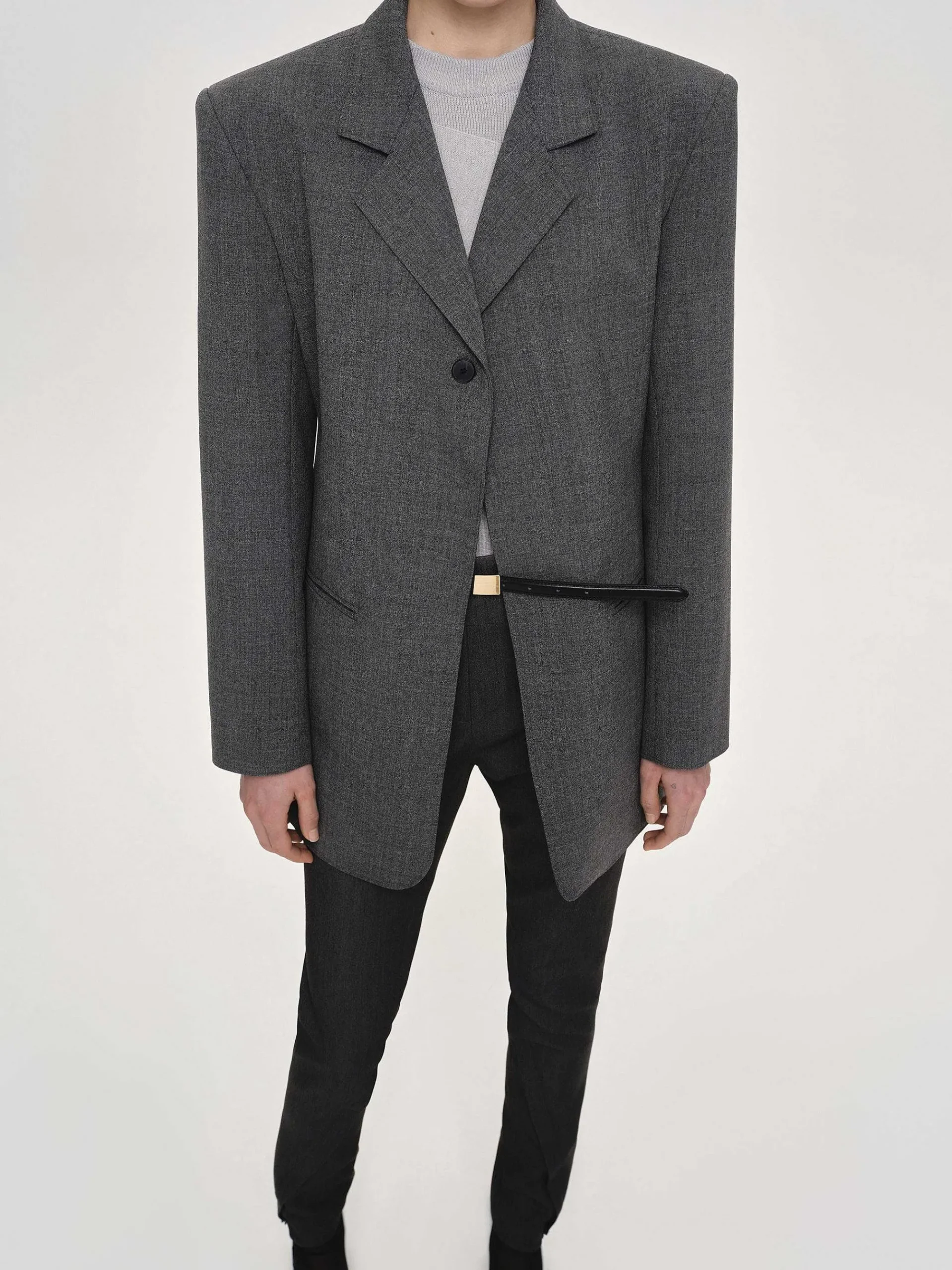 Source Unknown Vêtements D'Exterieur-Blazer A Un Bouton, Anthracite
