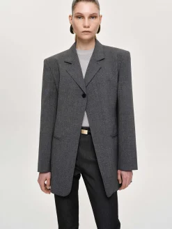 Source Unknown Vêtements D'Exterieur-Blazer A Un Bouton, Anthracite
