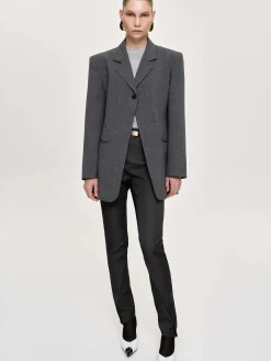 Source Unknown Vêtements-Blazer A Un Bouton, Anthracite