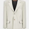 Source Unknown Accessoires-Blazer Boyfriend Surdimensionne Hayk, Creme