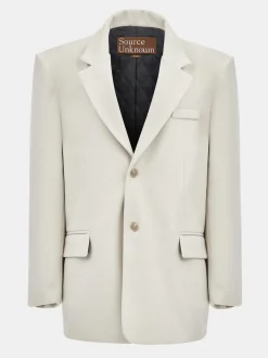 Source Unknown Accessoires-Blazer Boyfriend Surdimensionne Hayk, Creme