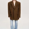 Source Unknown Accessoires-Blazer Boyfriend Surdimensionne Hayk, Java