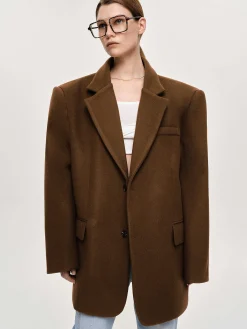 Source Unknown Accessoires-Blazer Boyfriend Surdimensionne Hayk, Java
