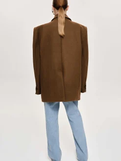 Source Unknown Accessoires-Blazer Boyfriend Surdimensionne Hayk, Java