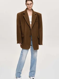 Source Unknown Accessoires-Blazer Boyfriend Surdimensionne Hayk, Java