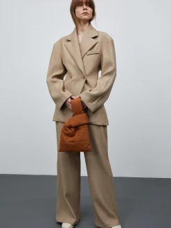 Source Unknown Vêtements D'Exterieur-Blazer Cintre A Double Boutonnage Nangy, Beige Beige