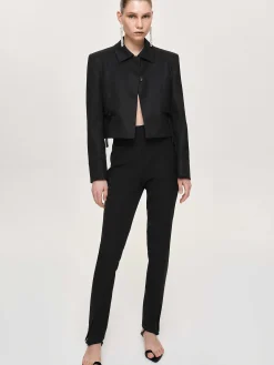 Source Unknown Accessoires-Blazer Court Avec Noeud Sisilia, Noir