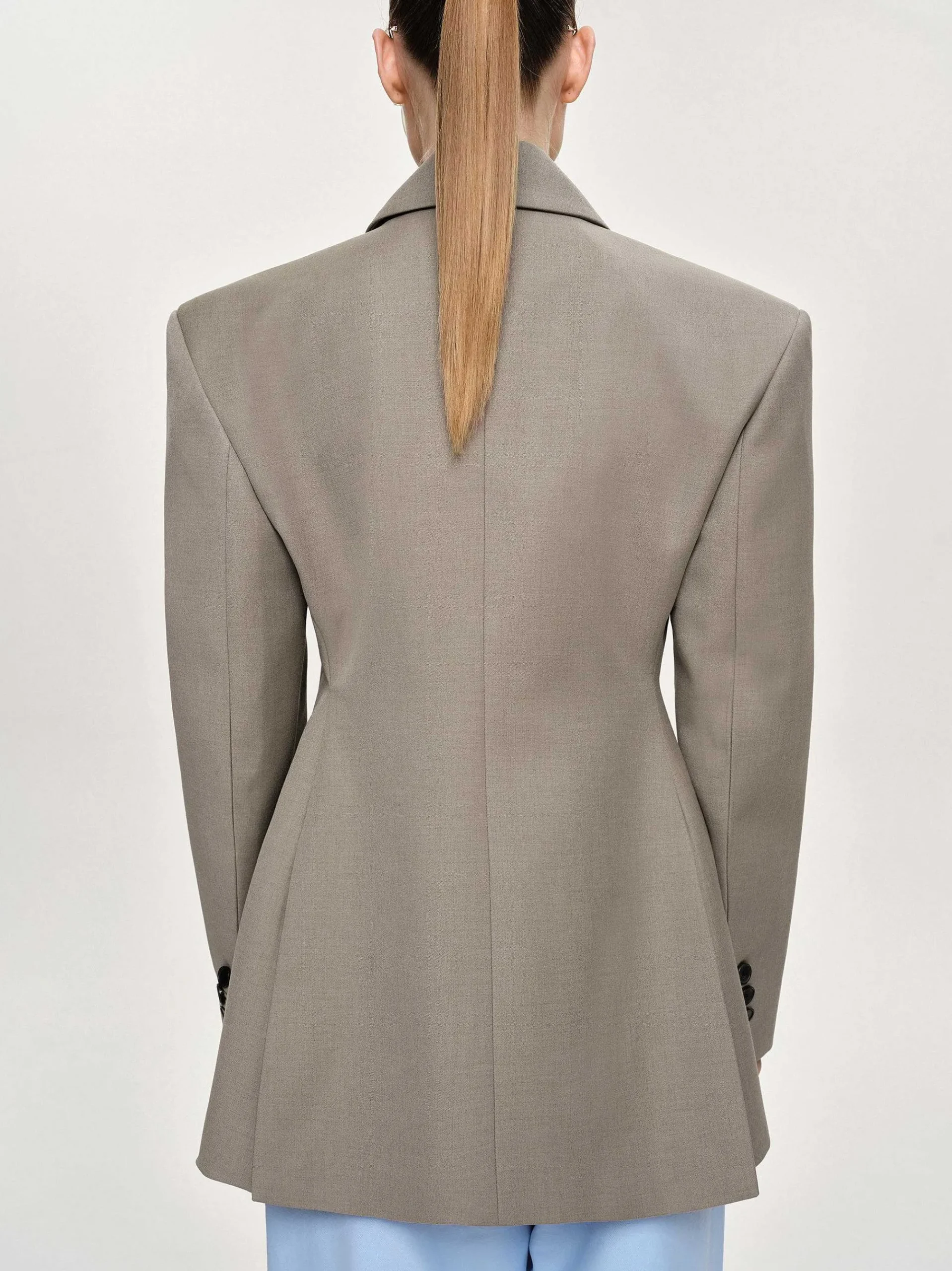 Source Unknown Vêtements-Blazer Croise Messi, Dune
