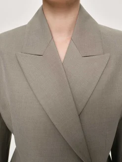 Source Unknown Vêtements-Blazer Croise Messi, Dune