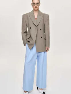 Source Unknown Vêtements D'Exterieur-Blazer Croise Messi, Dune