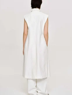 Source Unknown Vêtements-Blazer Long Sans Manches, Blanc