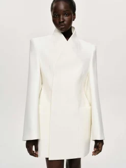 Source Unknown Vêtements-Blazer Portefeuille Corrin, Creme