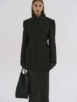 Source Unknown Vêtements-Blazer Portefeuille Corrin, Noir