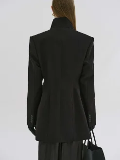 Source Unknown Vêtements D'Exterieur-Blazer Portefeuille Corrin, Noir