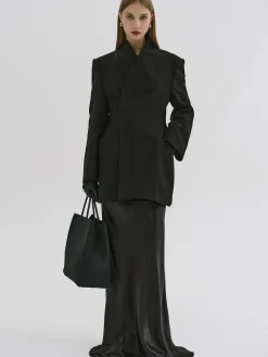 Source Unknown Vêtements D'Exterieur-Blazer Portefeuille Corrin, Noir