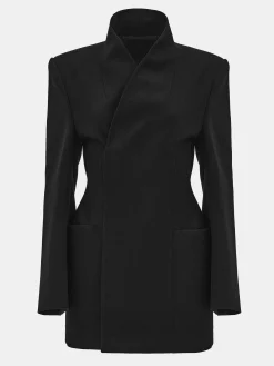 Source Unknown Vêtements D'Exterieur-Blazer Portefeuille Corrin, Noir