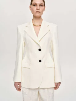 Source Unknown Vêtements-Blazer Sablier Poldo, Creme