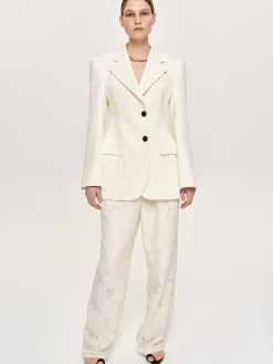 Source Unknown Vêtements-Blazer Sablier Poldo, Creme