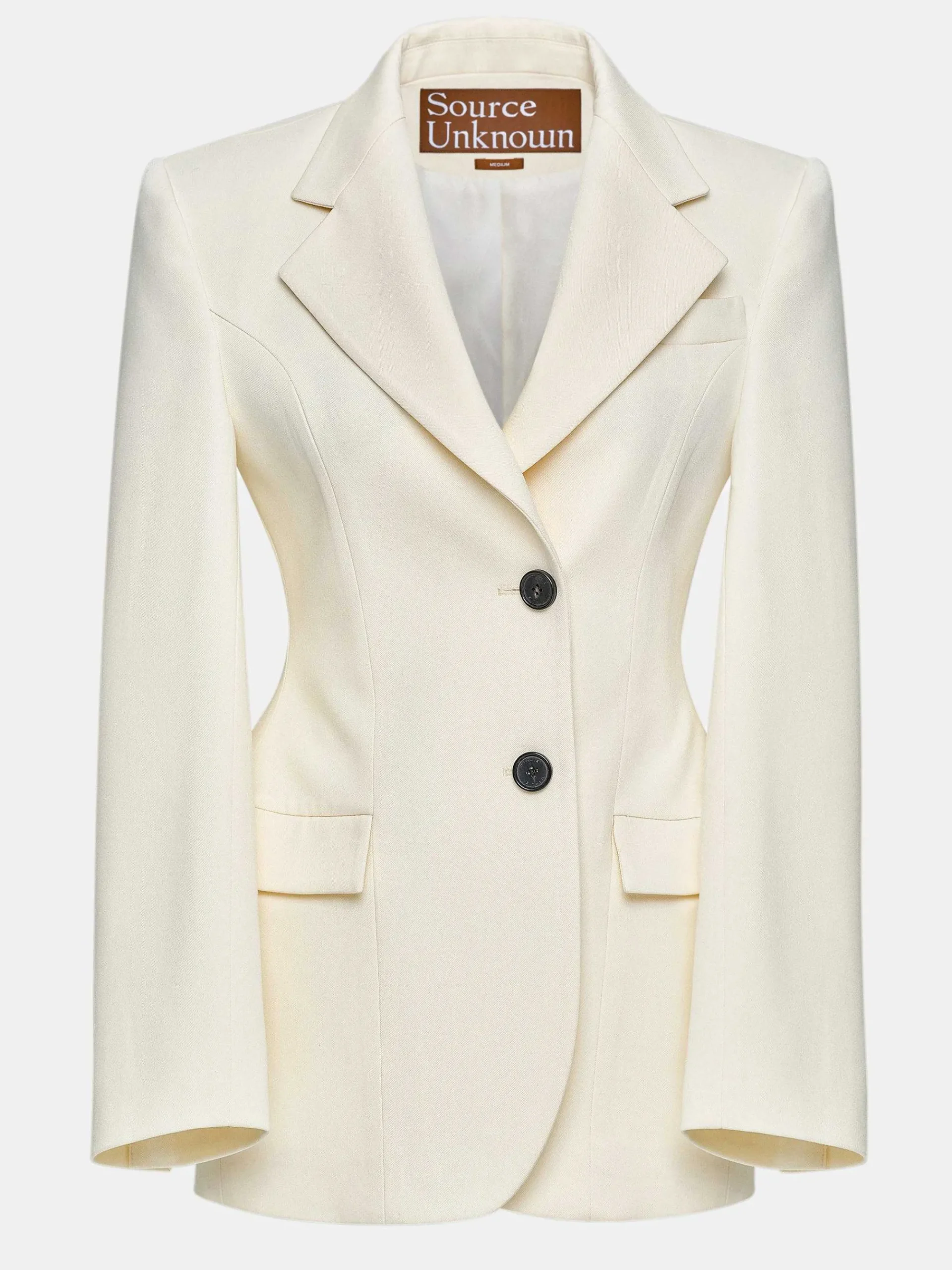 Source Unknown Vêtements-Blazer Sablier Poldo, Creme