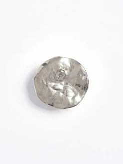 Source Unknown Accessoires-Boucles D'Oreilles A Tige Jardin, Argent