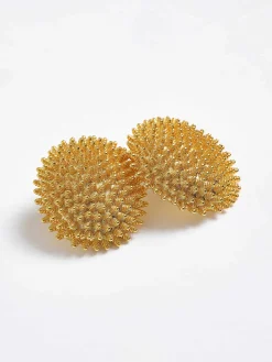 Source Unknown Accessoires-Boucles D'Oreilles Boules De Perles, Or