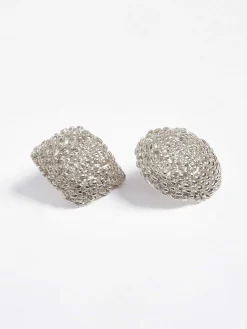 Source Unknown Accessoires-Boucles D'Oreilles Depareillees, Argent