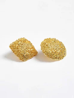 Source Unknown Vêtements-Boucles D'Oreilles Depareillees, Or