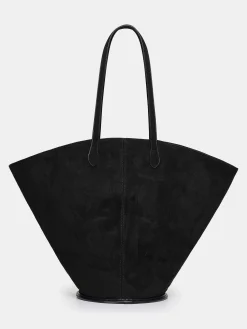 Source Unknown Vêtements-Cabas Moyen En Daim, Noir