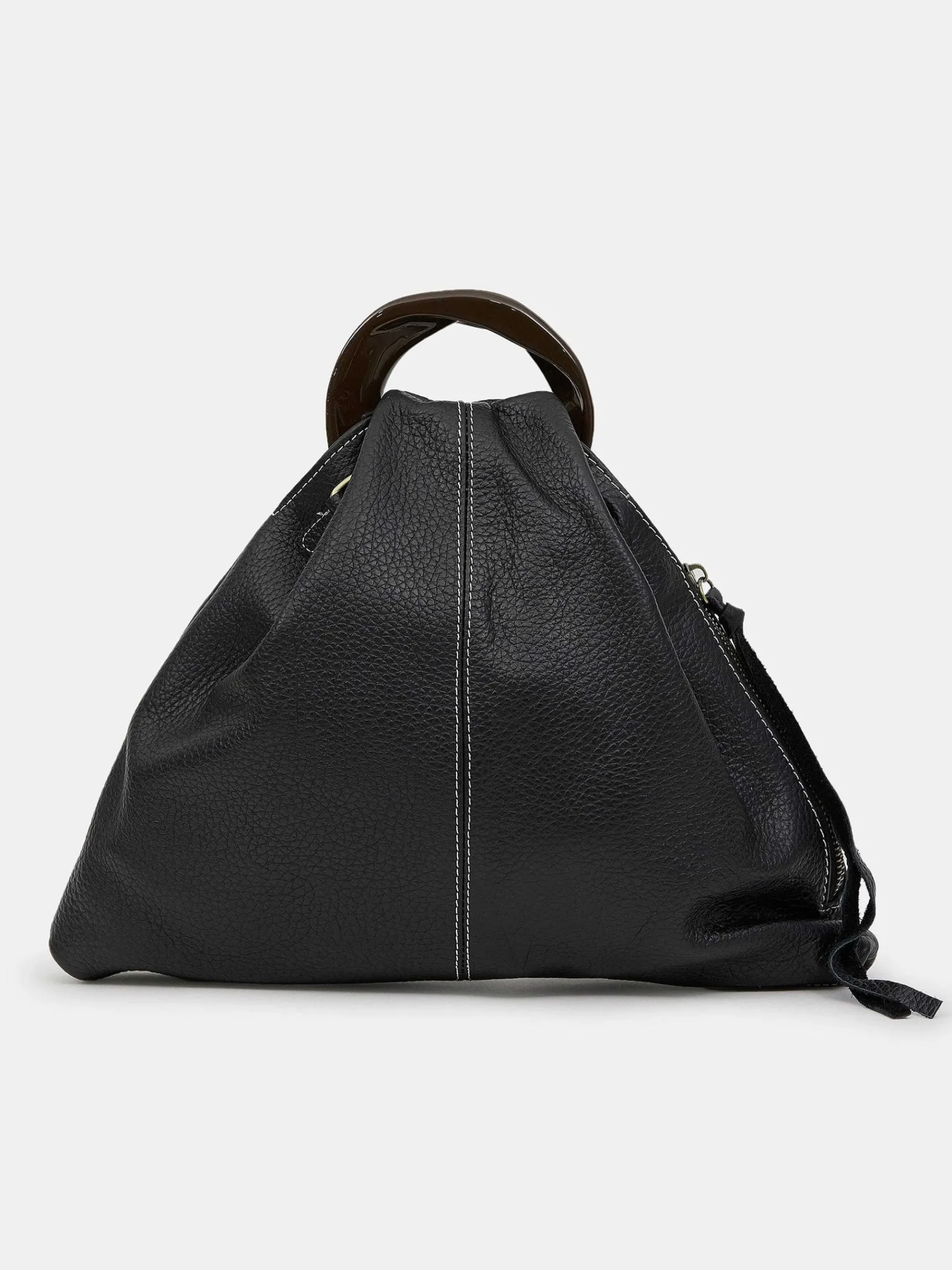 Source Unknown Vêtements-Cabas Triangle En Cuir De Veau, Noir