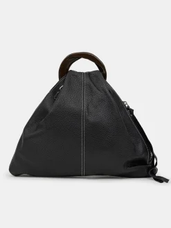 Source Unknown Chaussures Et Sacs-Cabas Triangle En Cuir De Veau, Noir