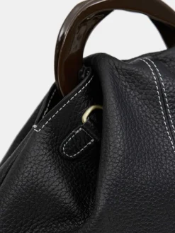 Source Unknown Chaussures Et Sacs-Cabas Triangle En Cuir De Veau, Noir