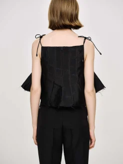 Source Unknown Hauts-Camisole Extra Courte, Noir