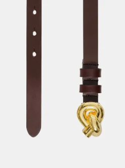 Source Unknown Accessoires-Ceinture A Boucle A Noeud Torsade, Marron