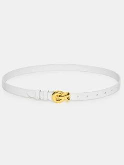 Source Unknown Accessoires-Ceinture A Boucle A Noeud Torsade, Blanche