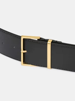 Source Unknown Vêtements-Ceinture A Boucle Carree, Noire